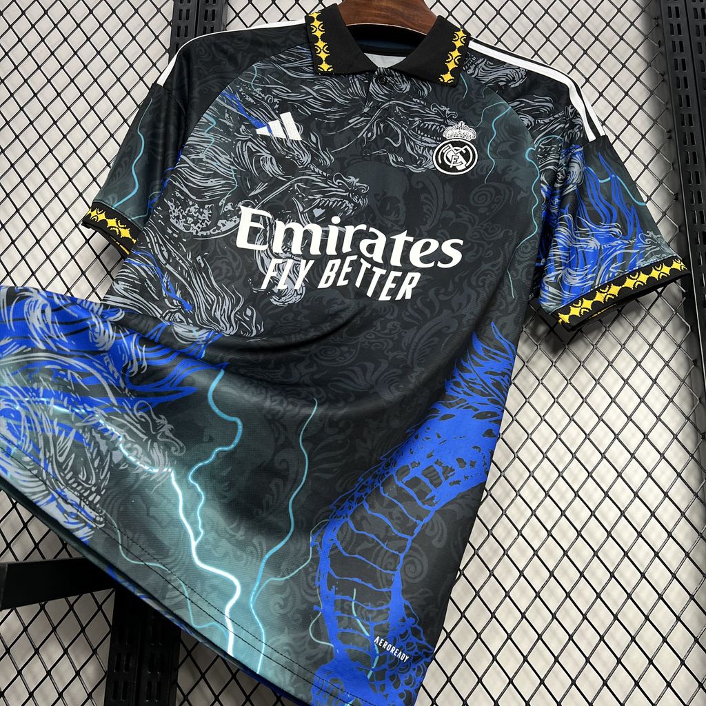 2024101813063063.jpg Mens Real Madrid 2024/25 Black Dragon Jersey - Image 5