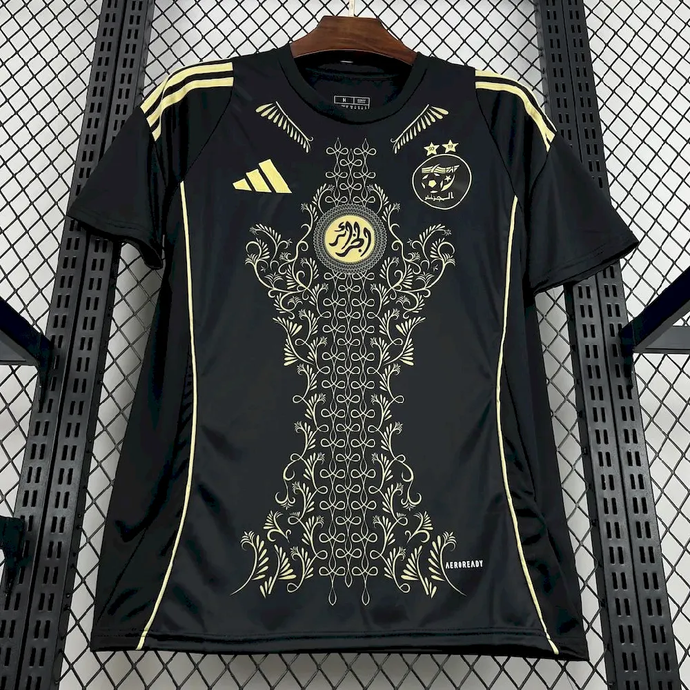 202411062116031.webp Mens Algeria 2024/25 Karakou Black gold Jersey - Image 6