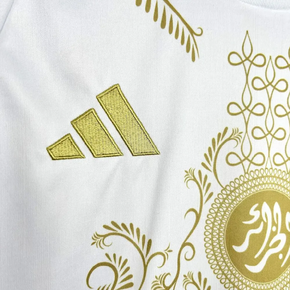 2024110621162279.webp Mens Algeria 2024/25 Karakou White gold Jersey - Image 3