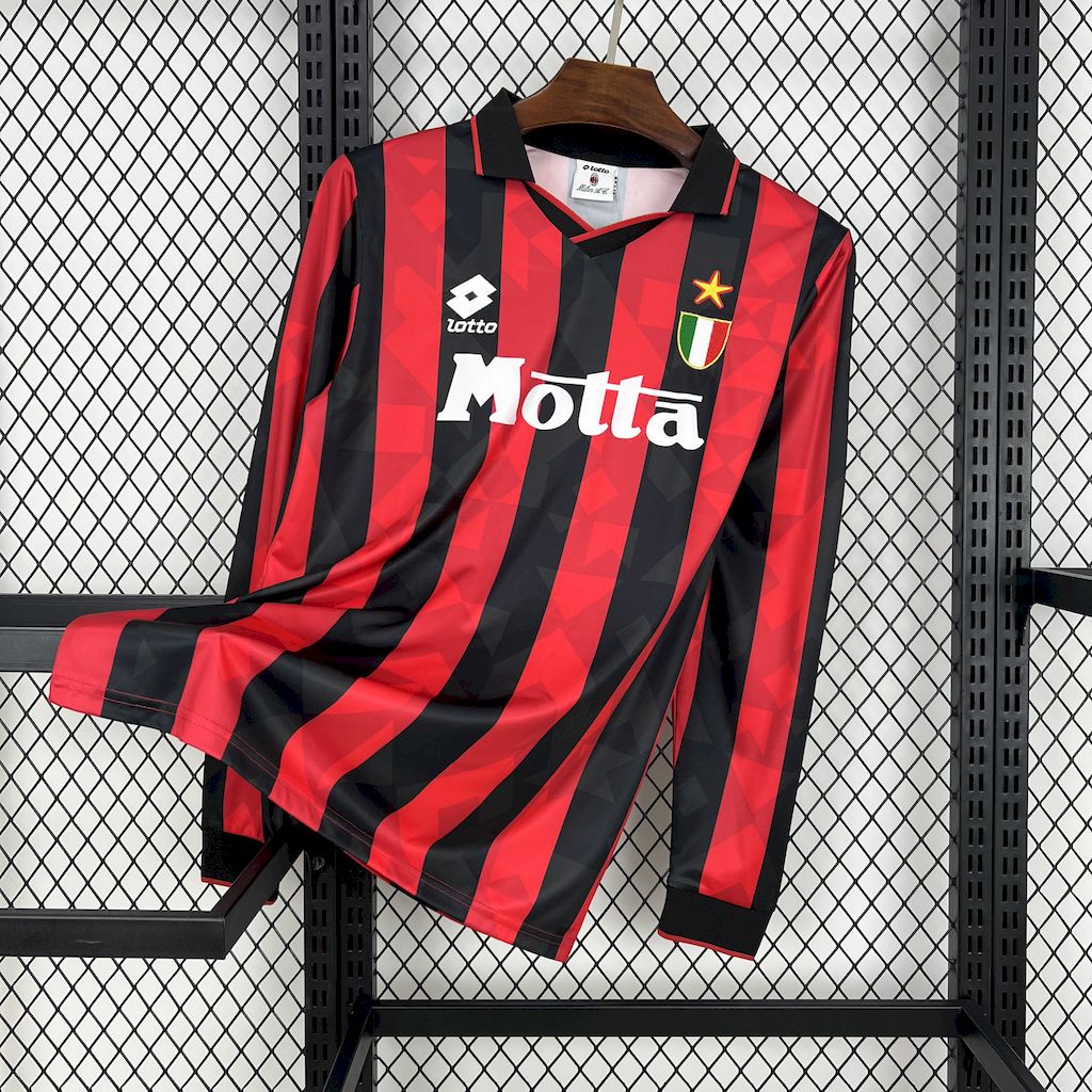 Retro AC Milan 1993/94 Home Long Sleeve Jersey