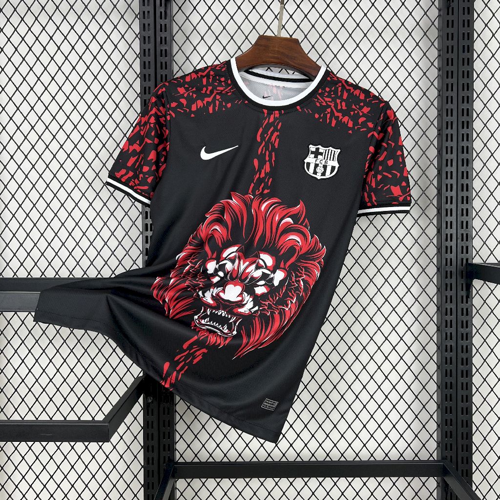 Mens Barcelona 2024/25 Red Lion Jersey