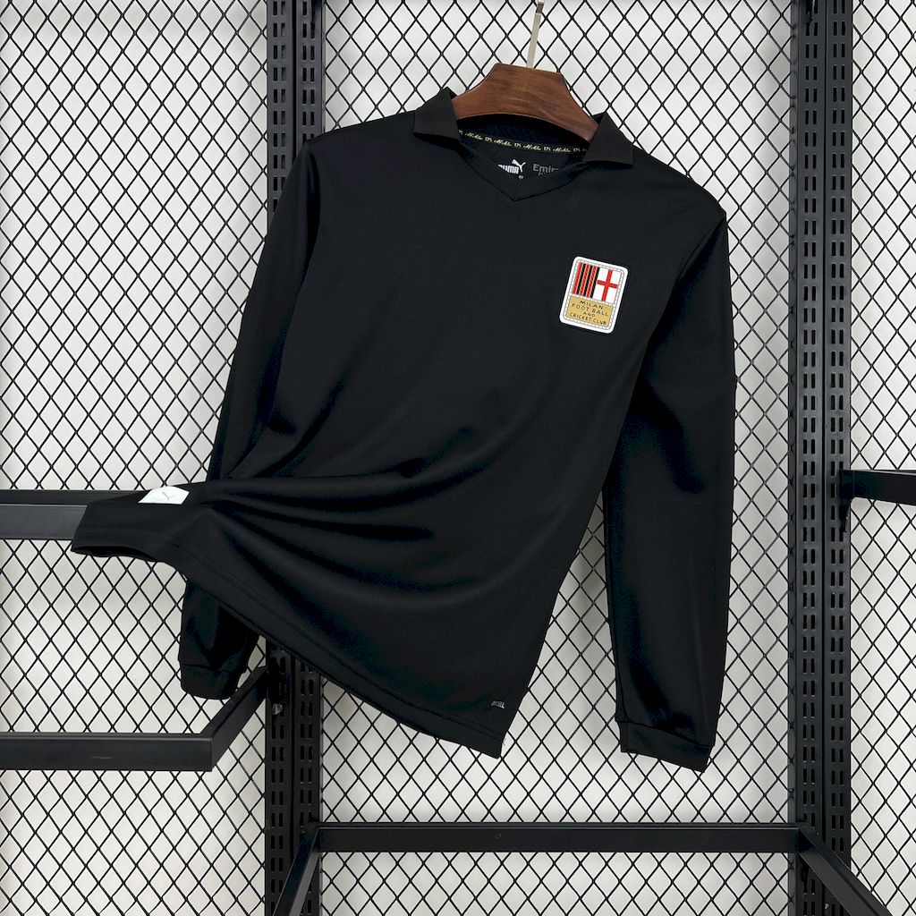 202501021859051.jpg Mens AC Milan 2024/25 125th Goalkeeper Long Sleeve Retro Jersey - Image 1