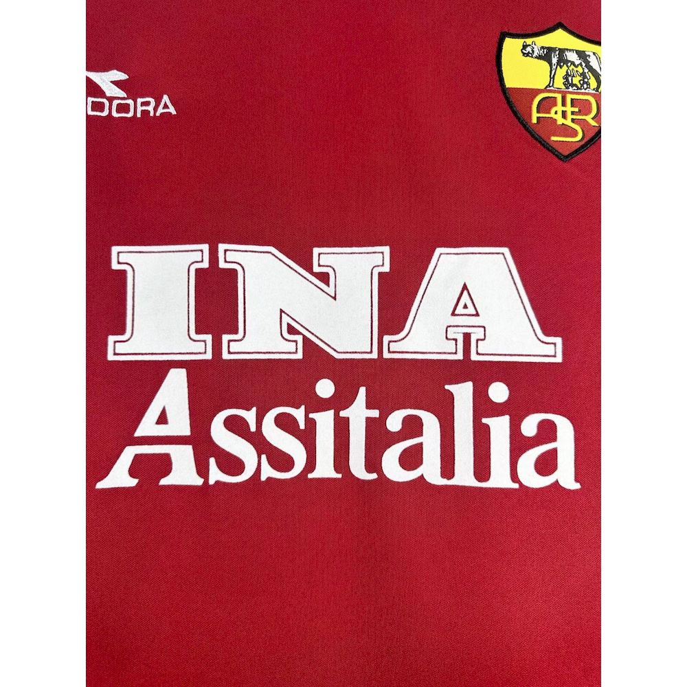 2025021104463579.jpg Retro AS Roma 1998/99 Home Long Sleeve Jersey - Image 4