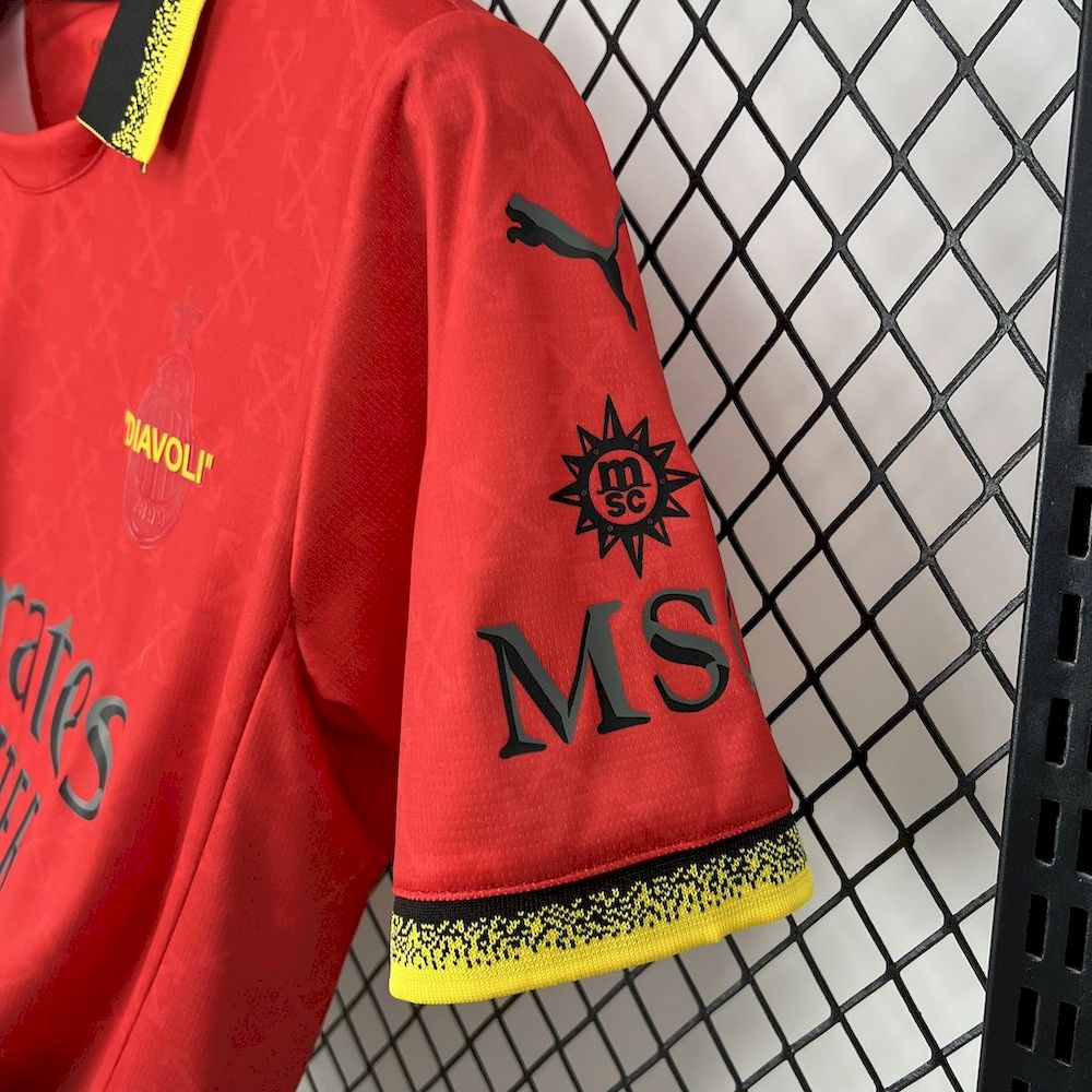 2025021507095133.jpg Mens AC Milan 2025/26 Co-Branded Red Edition Jersey - Image 3