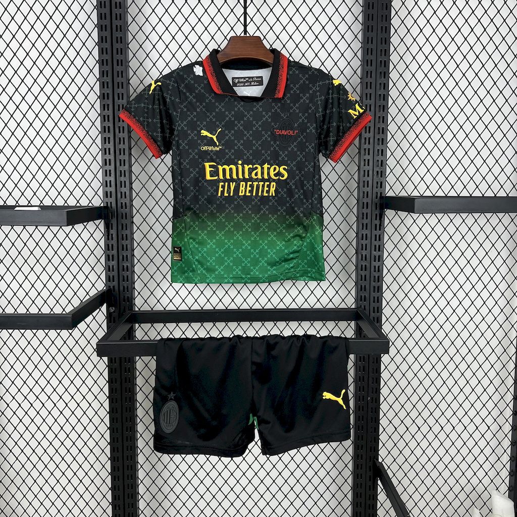 2025030211192214.jpg Kids AC Milan 2025/26 Co-Branded Black Edition Kit - Image 1