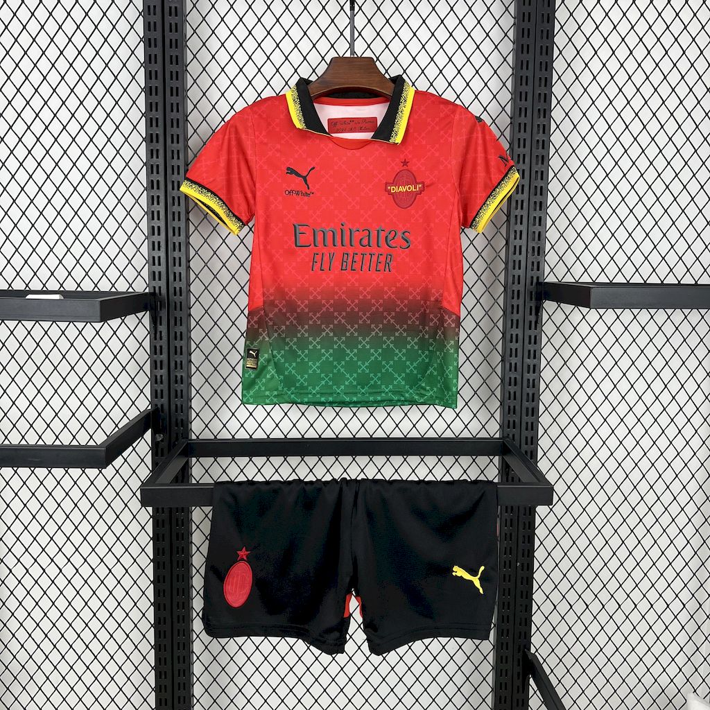2025030211194669.jpg Kids AC Milan 2025/26 Co-Branded Red Edition Kit - Image 1
