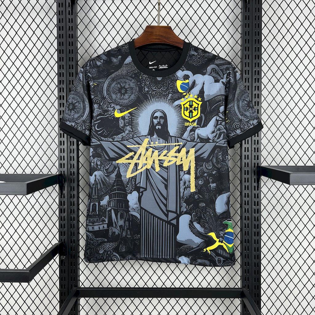 2025030514580697.jpg Mens Brazil 2024/25 X STUSSY Jersey - Image 3
