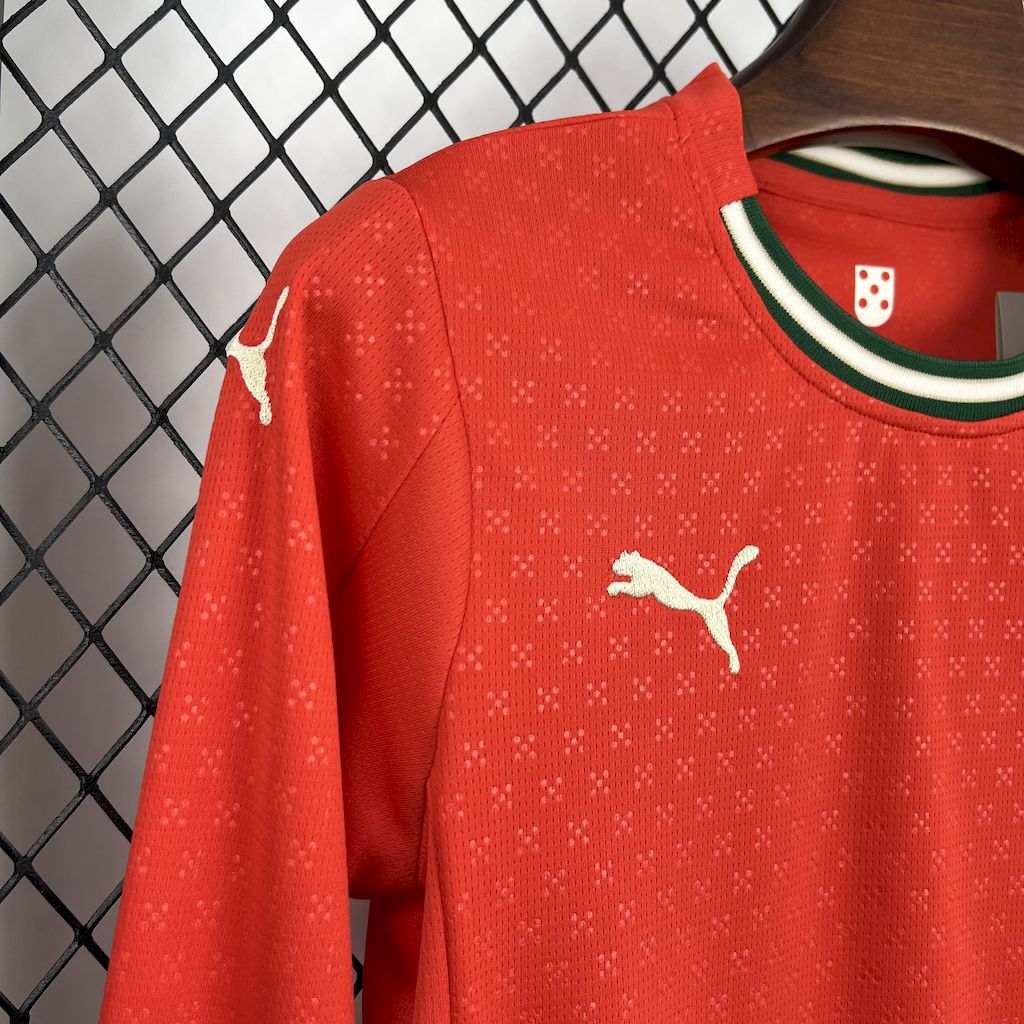 2025030515291810.jpg Kids Portugal 2025/26 Home Long Sleeve Kit - Image 6