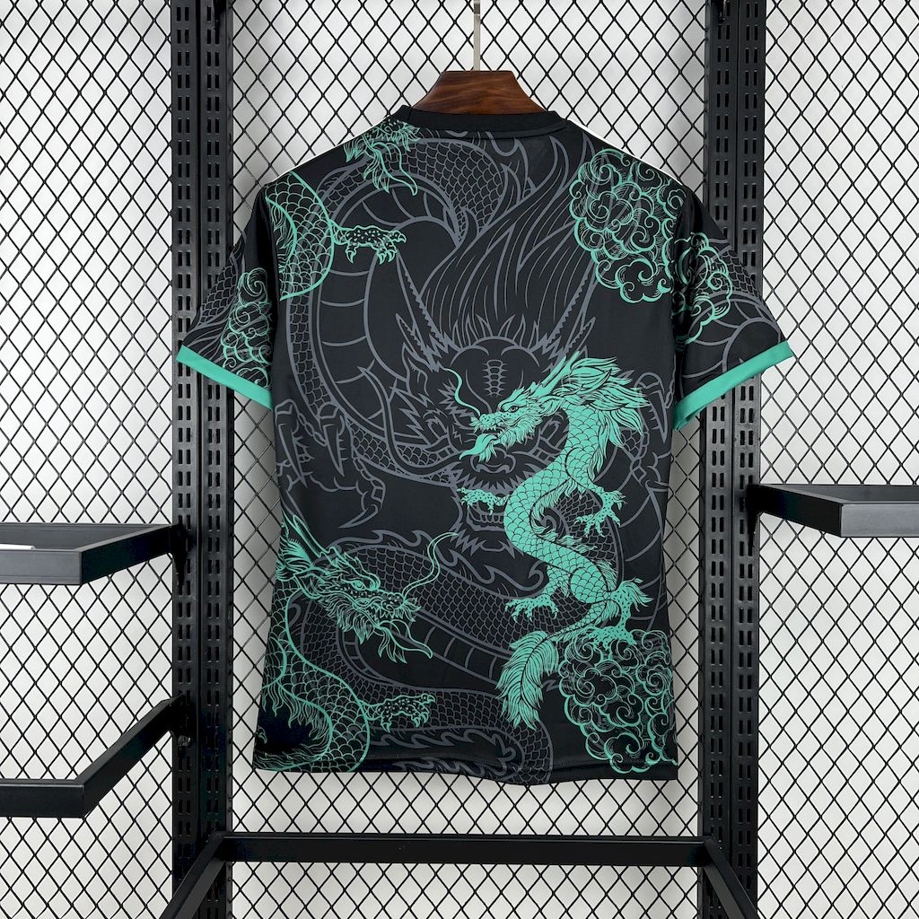 2025032017315954.jpg Mens Real Madrid 2025/26 Green and Black Dragon Special Edition Jersey - Image 2