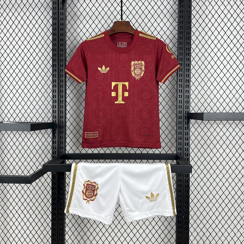 2025032216261446.jpg Kids Bayern Munich 2024/25 125 Anniversary Kit - Image 1