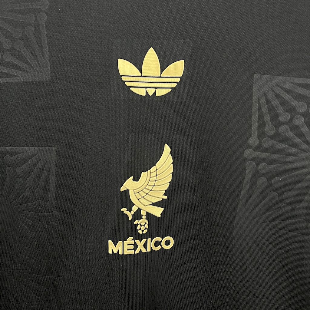 2025032918460852.jpg Mens Mexico 2025/26 Gold- Black Long Sleeve Jersey - Image 7