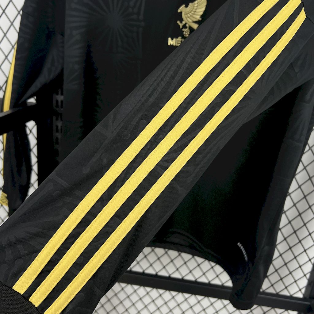 2025032918461156.jpg Mens Mexico 2025/26 Gold- Black Long Sleeve Jersey - Image 4