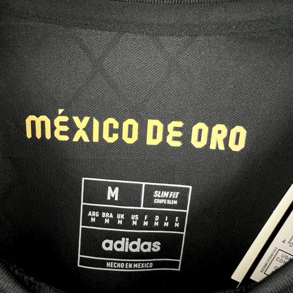 2025032918461336.jpg Mens Mexico 2025/26 Gold- Black Long Sleeve Jersey - Image 3
