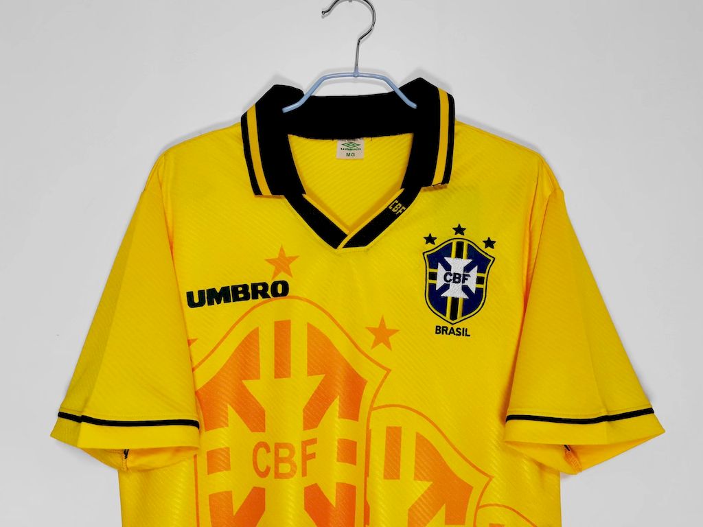 202503301747515.jpg Retro Brazil 1994 World Cup Home Jersey - Image 4