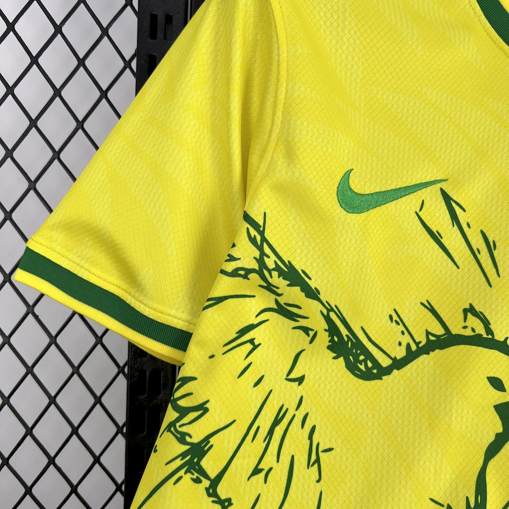 202504111320151.jpg Mens Brazil 2025/26 Pigeon yellow Jersey - Image 5