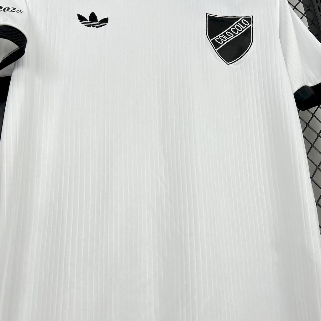 2025041113203288.jpg Mens Colo Colo 2025/26 Casual retro style white Jersey - Image 3