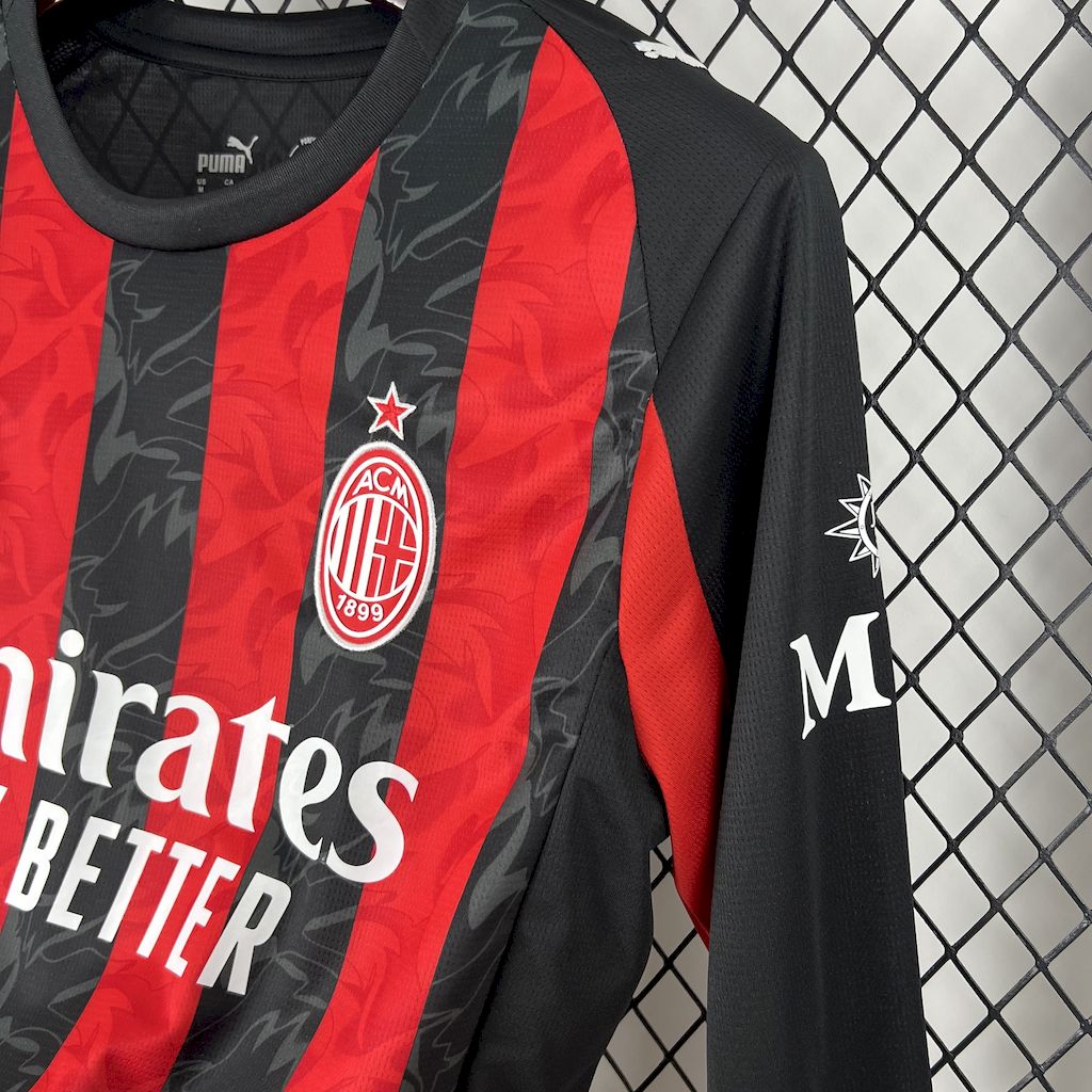 2025041215531644.jpg Mens AC Milan 2025/26 Home Long Sleeve Jersey - Image 6