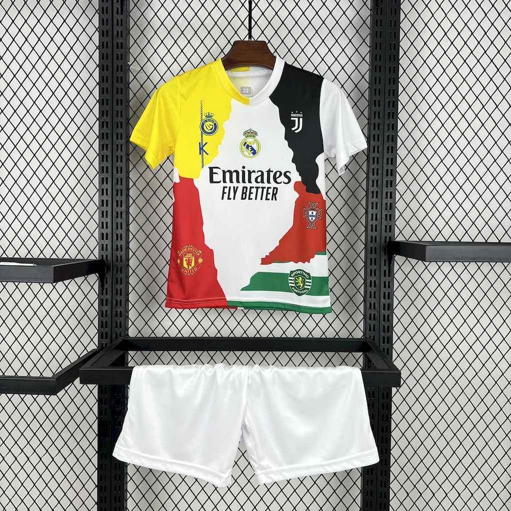 2025041514541557.jpg Kids Cristiano Ronaldo 2025/26 all club mix Kit - Image 1