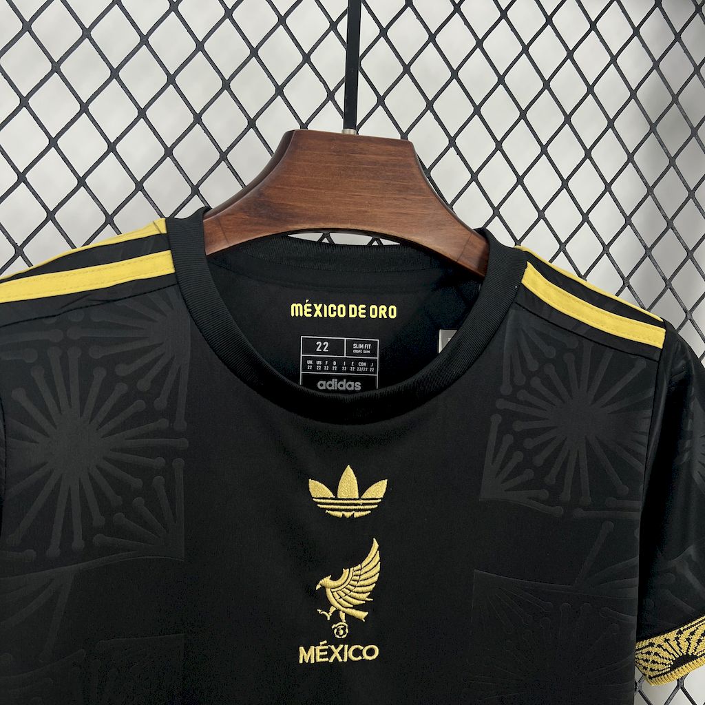 2025041515071193.jpg Kids Mexico 2025/26 Gold- Black Kit - Image 8