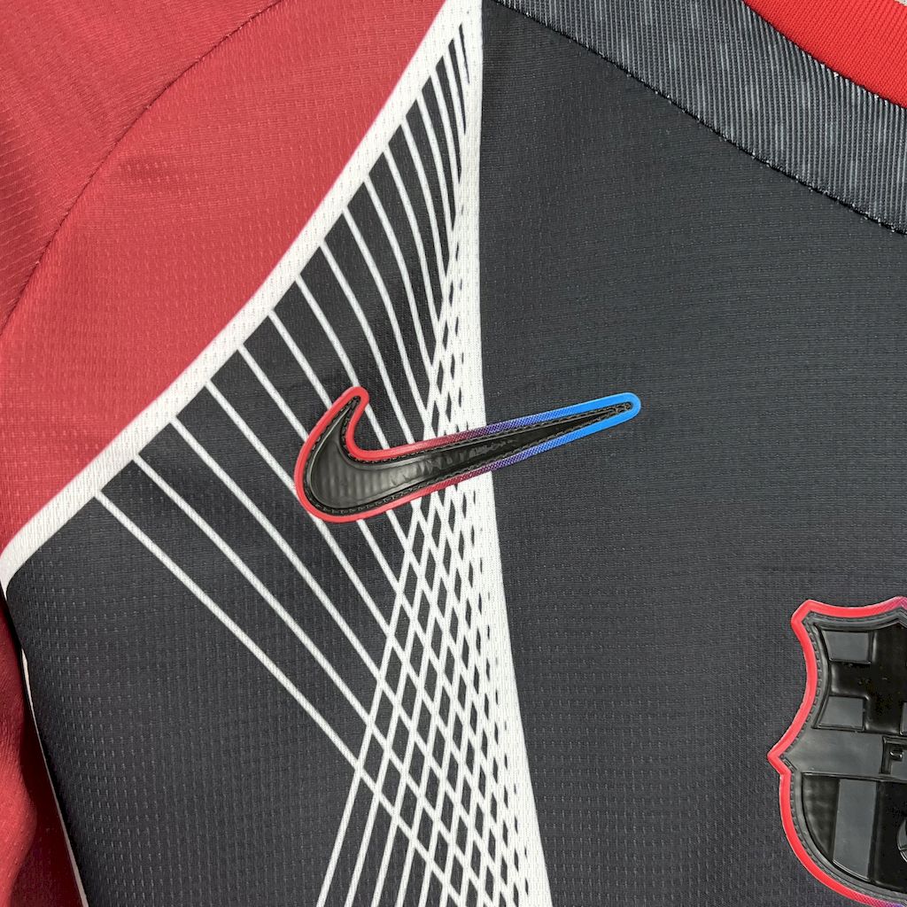 2025050114285455.jpg Mens Barcelona 2025/26 Black and red special edition Jersey (With Champions League) - Image 5