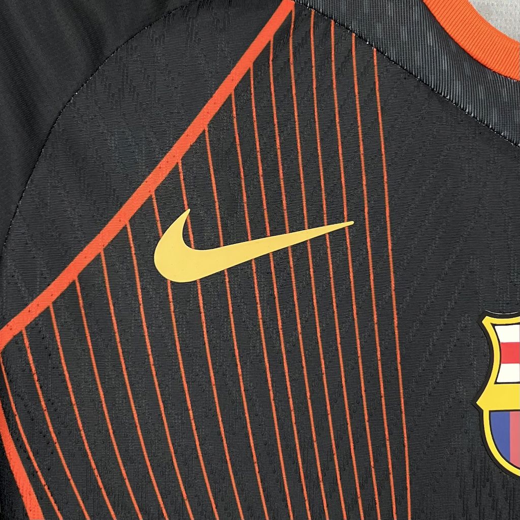202505011429237.jpg Mens Barcelona 2025/26 black orange special edition Jersey (With Champions League) - Image 5
