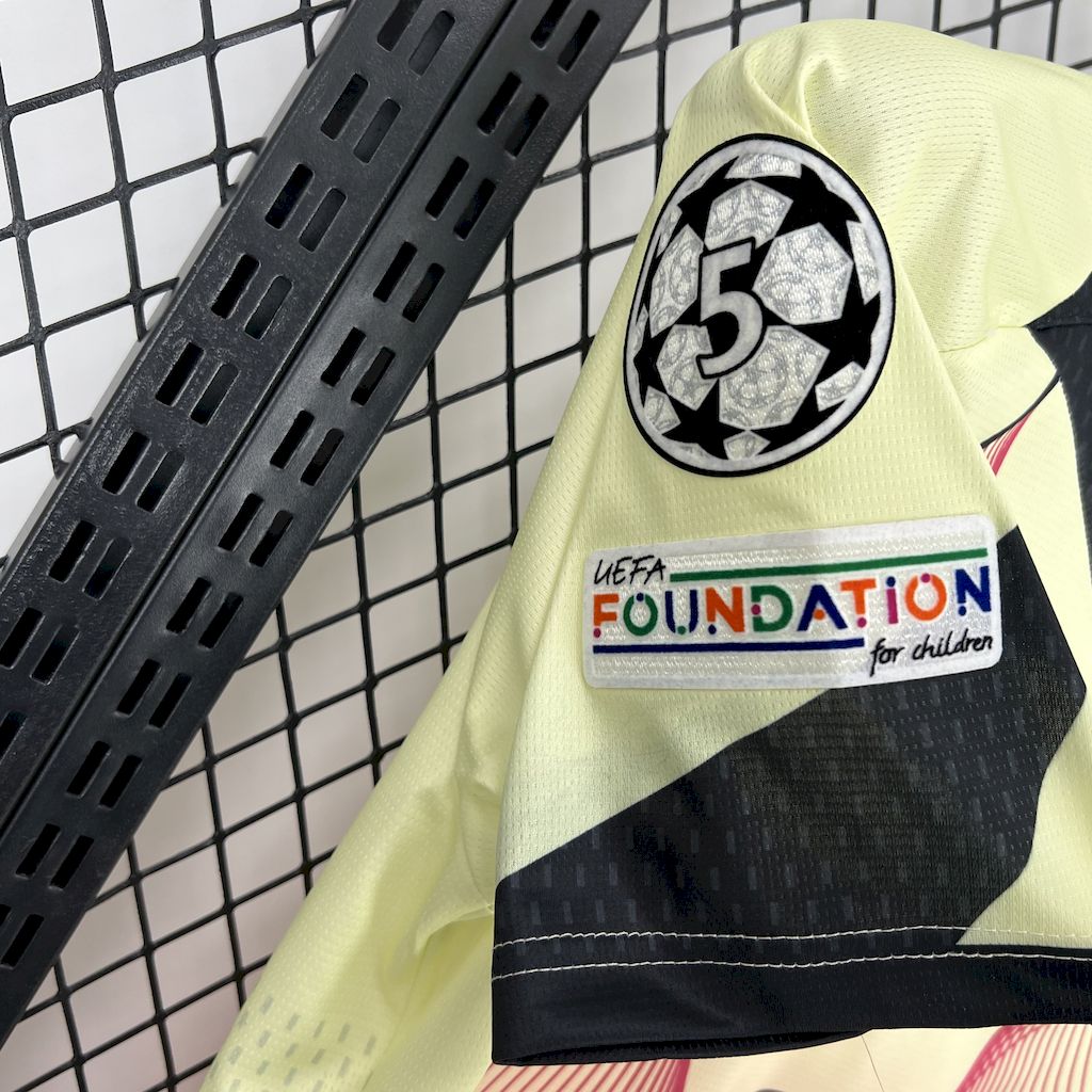 2025050114295470.jpg Mens Barcelona 2025/26 yellow pink special edition Jersey (With Champions League) - Image 3