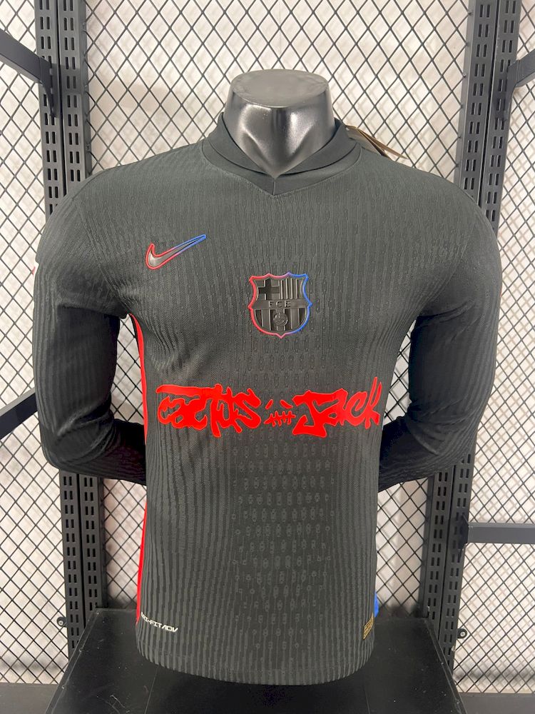 2025050415290741.jpg Mens Barcelona 2024/25 Travis Scott Edition Away Long Sleeve Authentic Jersey - Image 1