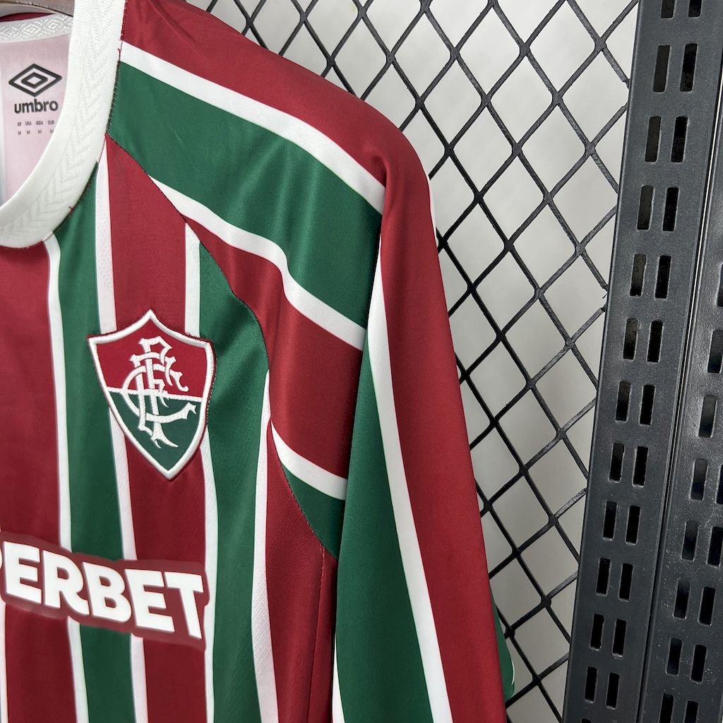 2025051016251548.jpg Mens Fluminense 2025/26 Home Long Sleeve Jersey - Image 4