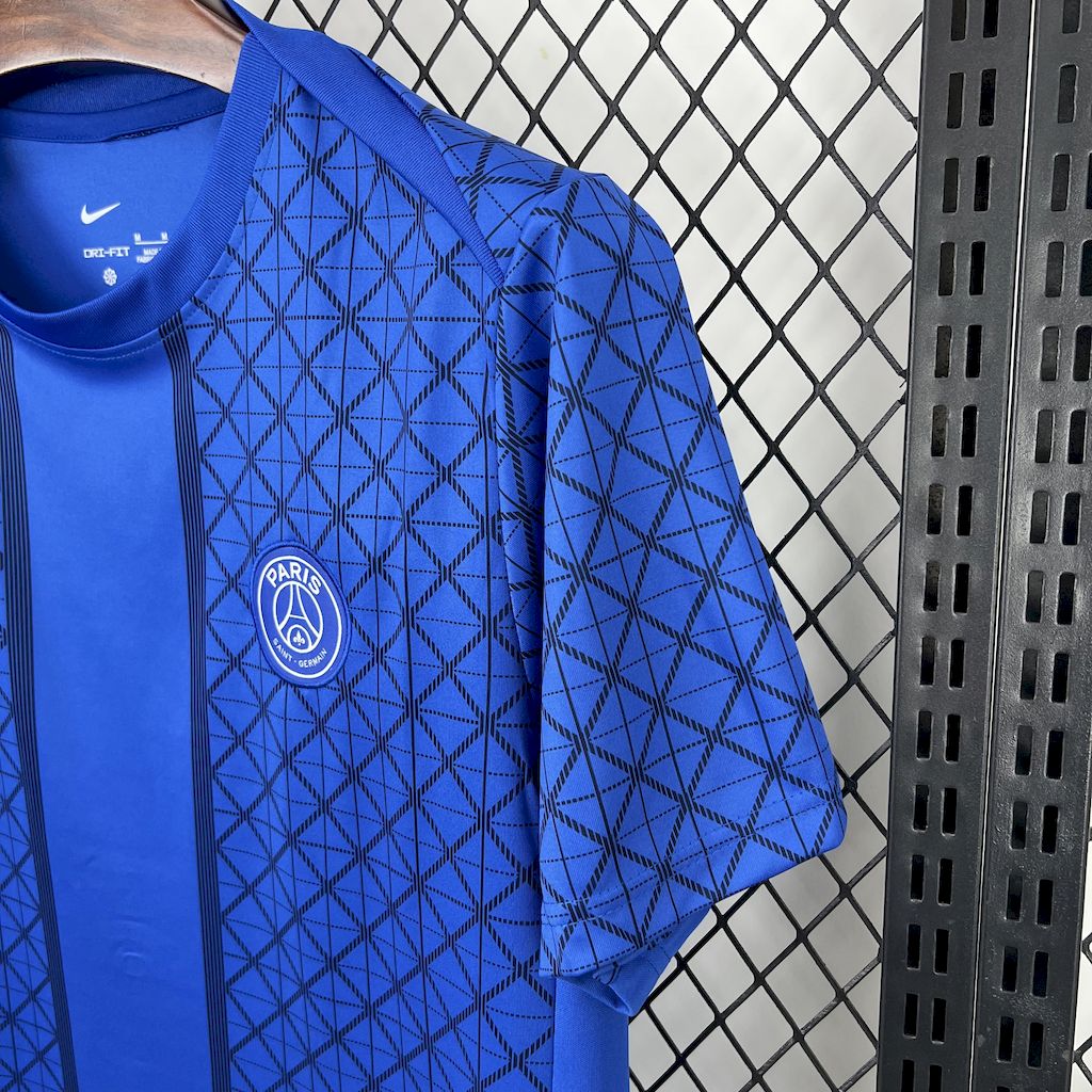 2025051016270262.jpg Mens Paris Saint-Germain 2025/26 Pre-Match blue Jersey - Image 3