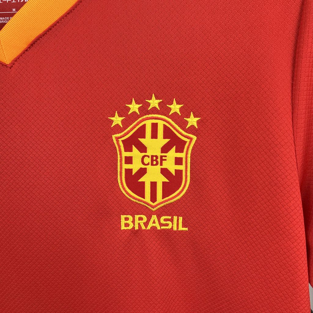 2025051217174892.jpg Mens Brazil 2025/26 Jordan Red Special Edition Jersey - Image 5