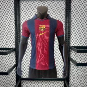 Mens Barcelona 2000/01 Home Retro Skeleton Authentic Jersey