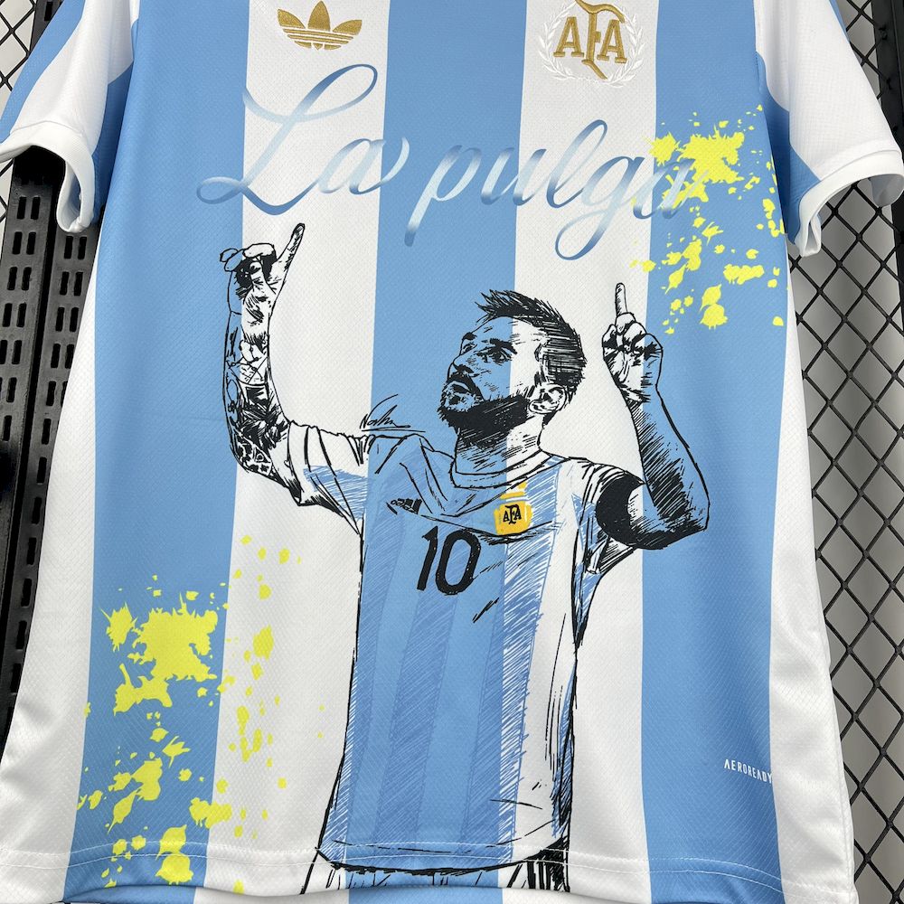 2025052817163747.jpg Mens Argentina 2024/25 Adidas 50th Anniversary Messi Jersey - Image 4