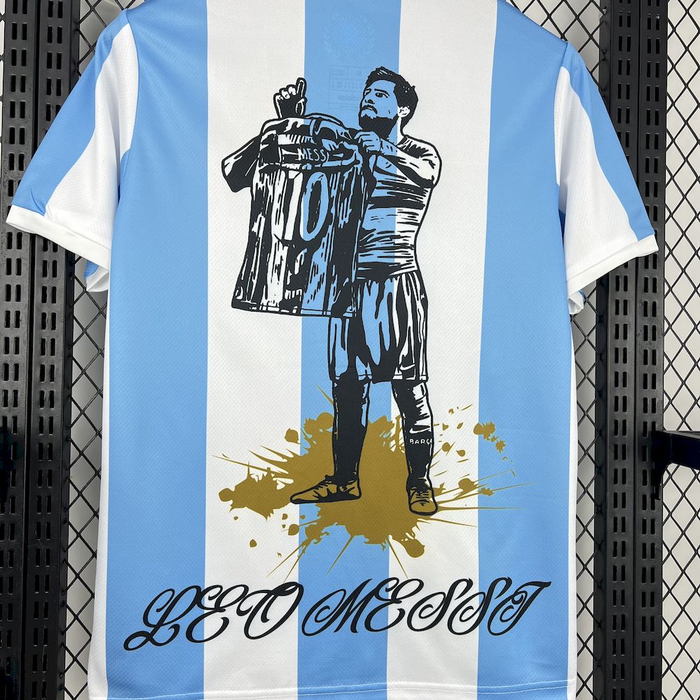 2025052817164112.jpg Mens Argentina 2024/25 Adidas 50th Anniversary Messi Jersey - Image 3