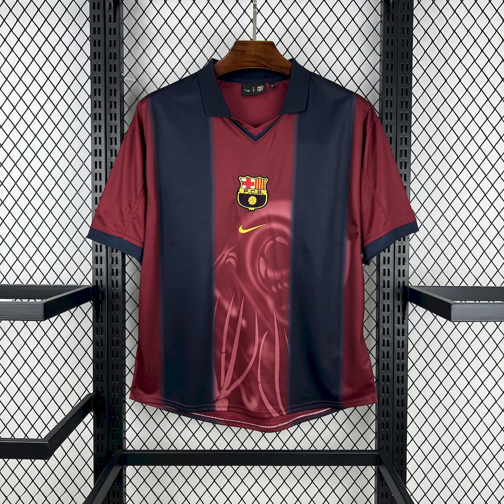 2025053008535138.jpg Mens Barcelona Hot Sale 2000/01 Home Retro Skeleton Jersey - Image 9