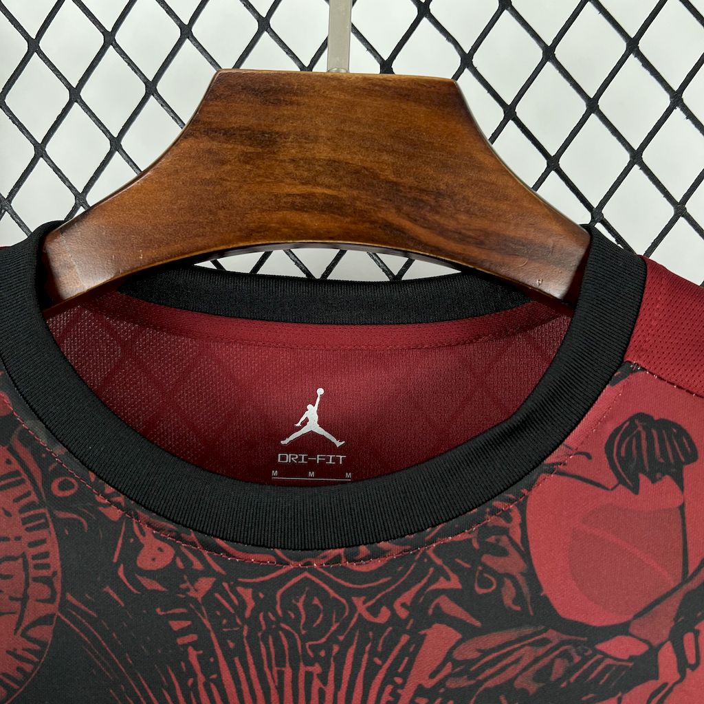 2025053009102369.jpg Mens Brazil 2025/26 Jordan Black and Red Special Edition Jersey - Image 6