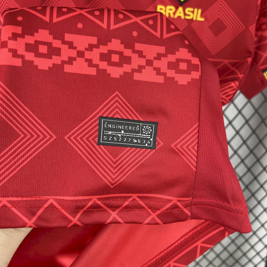 2025053009104460.jpg Mens Brazil 2025/26 Jordan Red Special Edition Jersey - Image 4