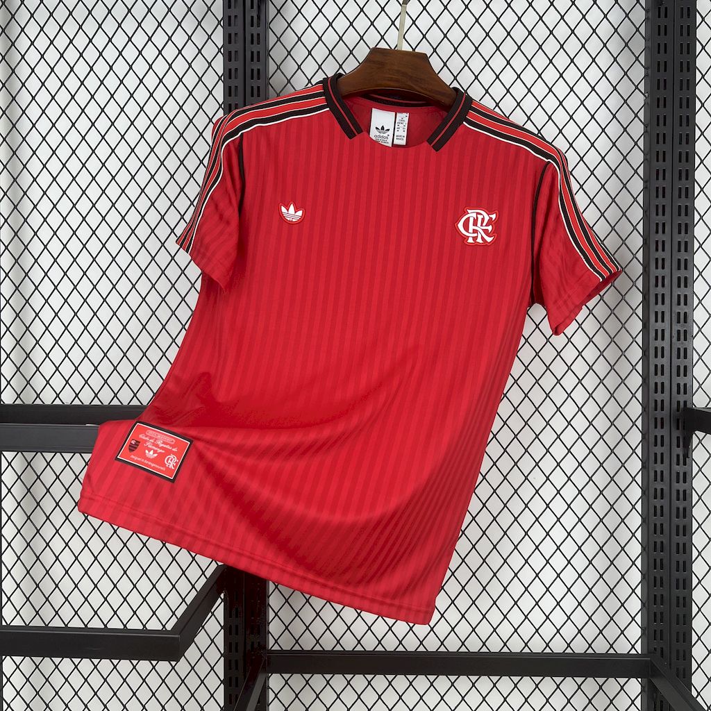 2025062718560922.jpg Mens Flamengo 2025/26 Adidas Originals SL Retro Jersey - Image 1