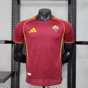 Mens AS Roma 2025/26 Home Authentic Jersey