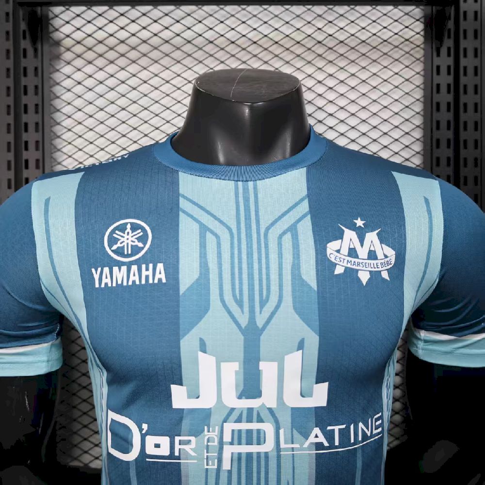 2025081317254567.jpg Mens Olympique Marseille 2025/26 Blue Authentic Jersey - Image 4