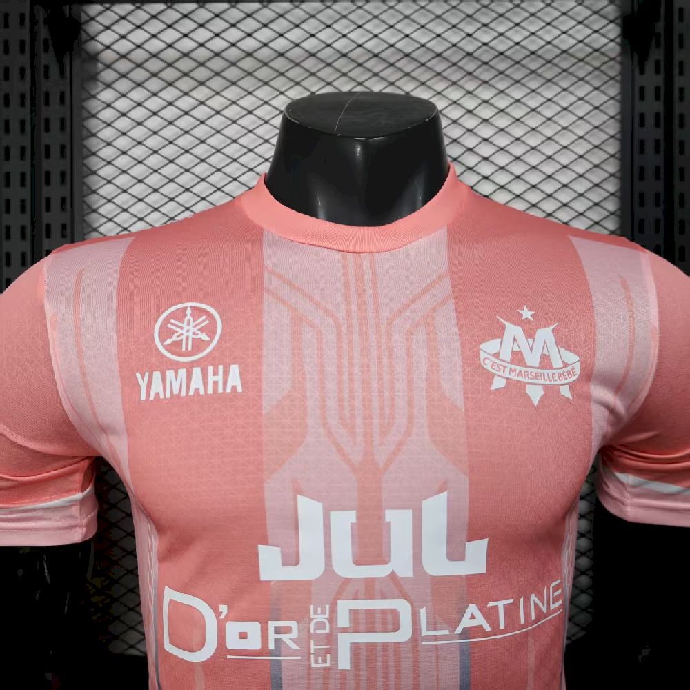 2025081317255586.jpg Mens Olympique Marseille 2025/26 Pink Authentic Jersey - Image 6