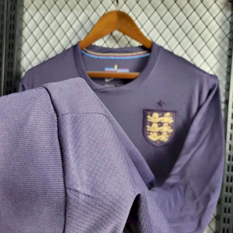 2425-England-Away-Long-sleeved-2.jpg Mens England 2024/25 Euro Away Long Sleeve Jersey - Image 8