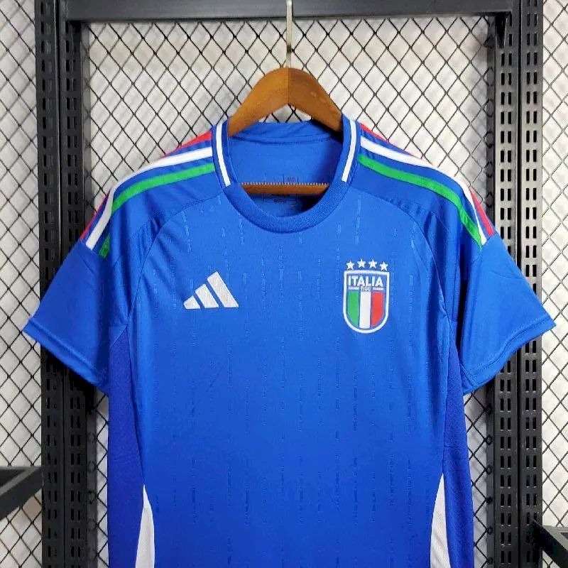 2425-Italy-Home-9.jpg Mens Italy 2024/25 Euro Home Jersey - Image 3