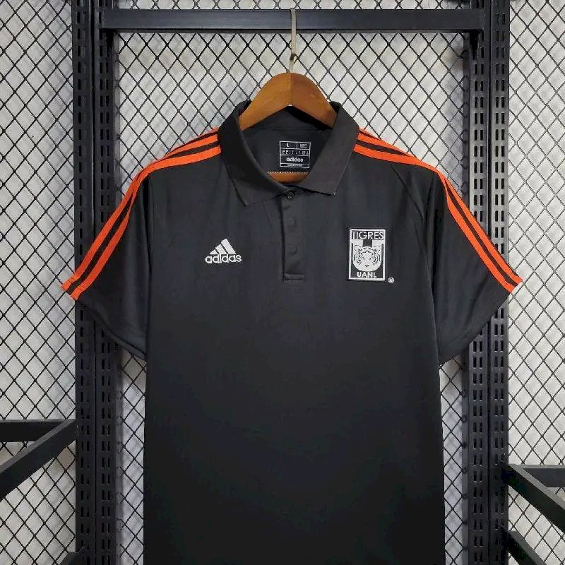 2425-Korea-Black-POLO-4.jpg Mens Tigres UANL 2023/24 Pre-Match Jersey - Image 3