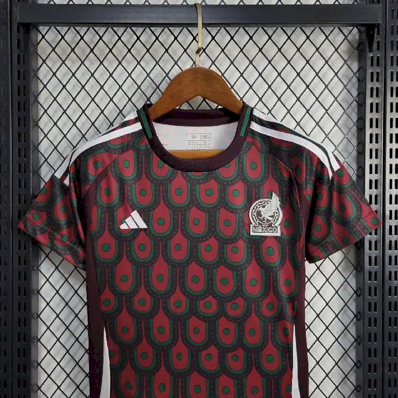 2813_327.jpg Kids Mexico 2024/25 Home Kit - Image 2