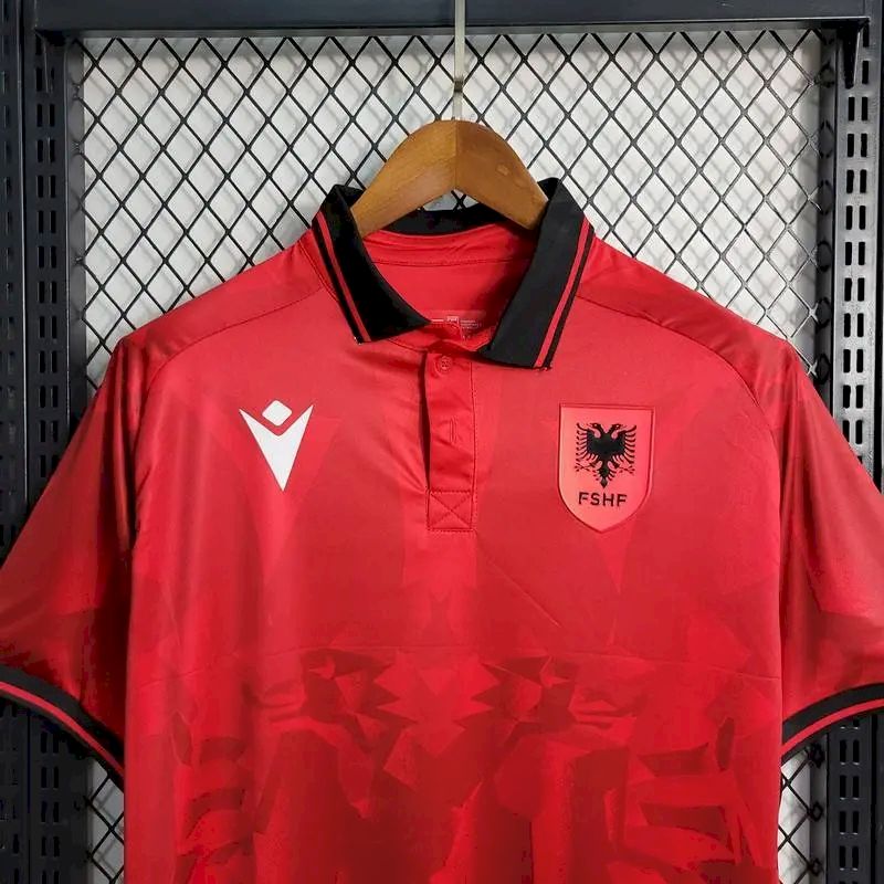 2de4a59628f138e66bb7d402c213fb296.jpg Mens Albania 2023/24 Home Jersey - Image 3