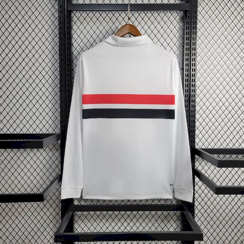 315d8f28644faaef93b66c6f28fe1e69.webp Mens Sao Paulo 2024/25 Home Long Sleeve Jersey - Image 3