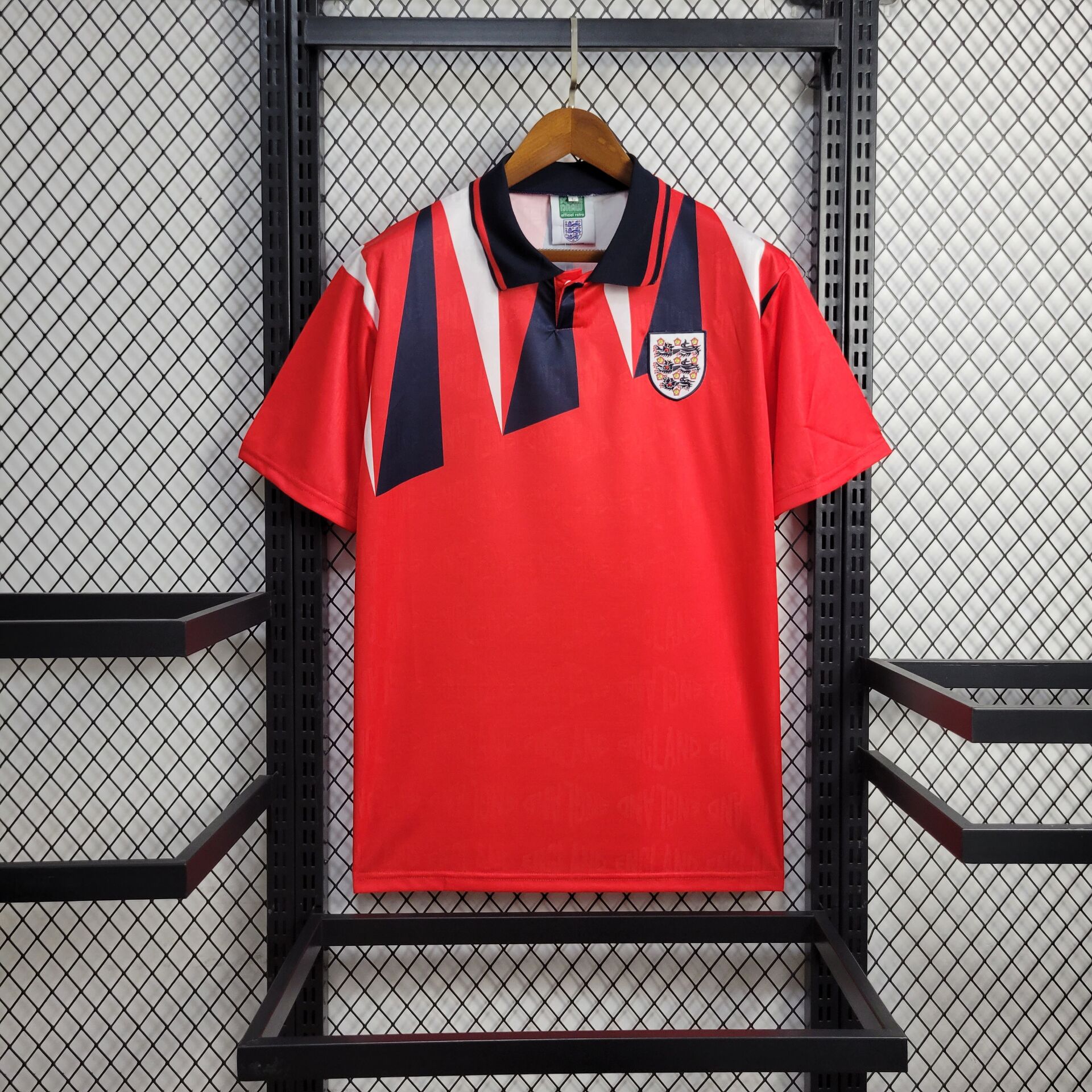 5e968bc6cef26ad5af40220fede20e94.jpg Retro England 1992 Away Jersey - Image 3