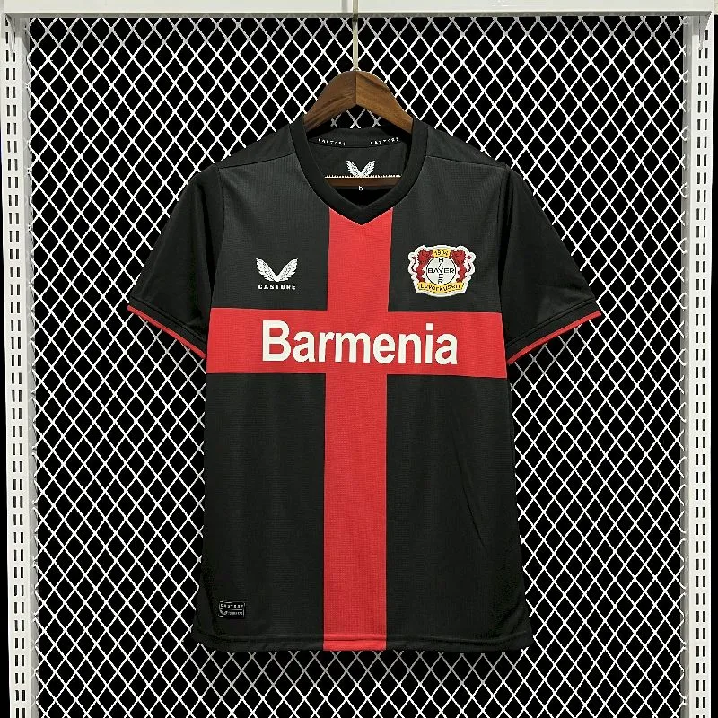 61fe587e0410a63fdb492b7f85be864d.webp Mens Bayer 04 Leverkusen 23-24 Home Jersey - Image 1