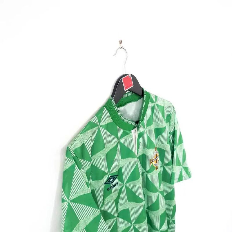 6ac5fa225d134edc.jpg Retro Northern Ireland 1990/1992 Home Jersey - Image 5