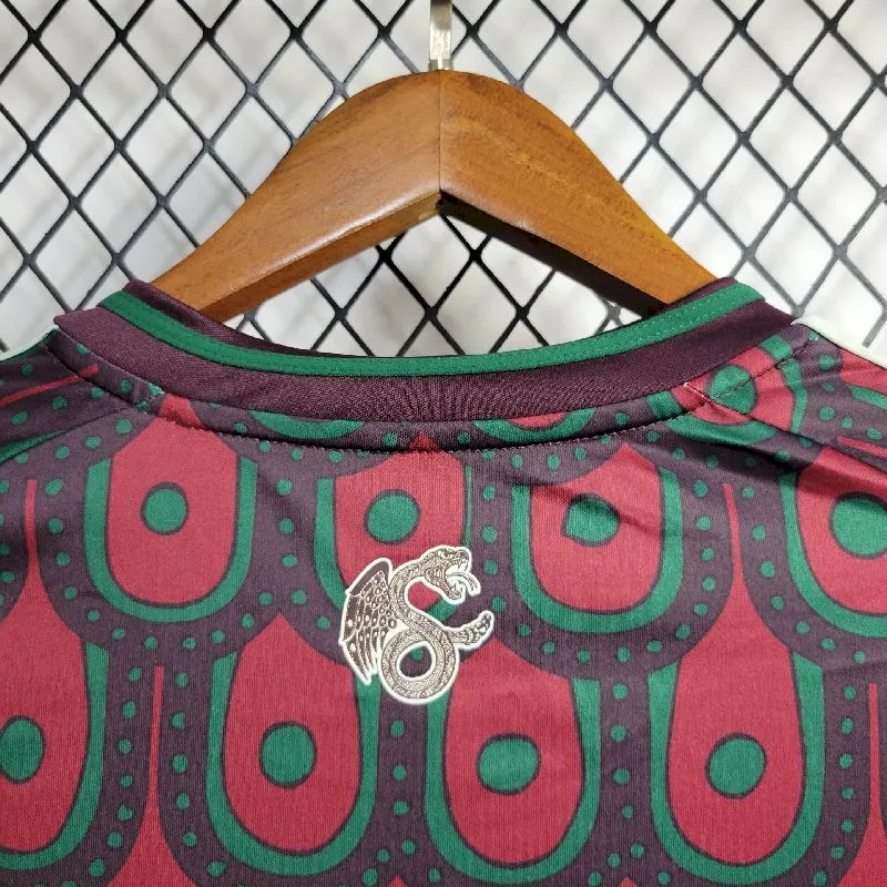 6ace87a592708f9cc9d75e574637e221.webp Mens Mexico 2024/25 Home Long Sleeve Jersey - Image 3